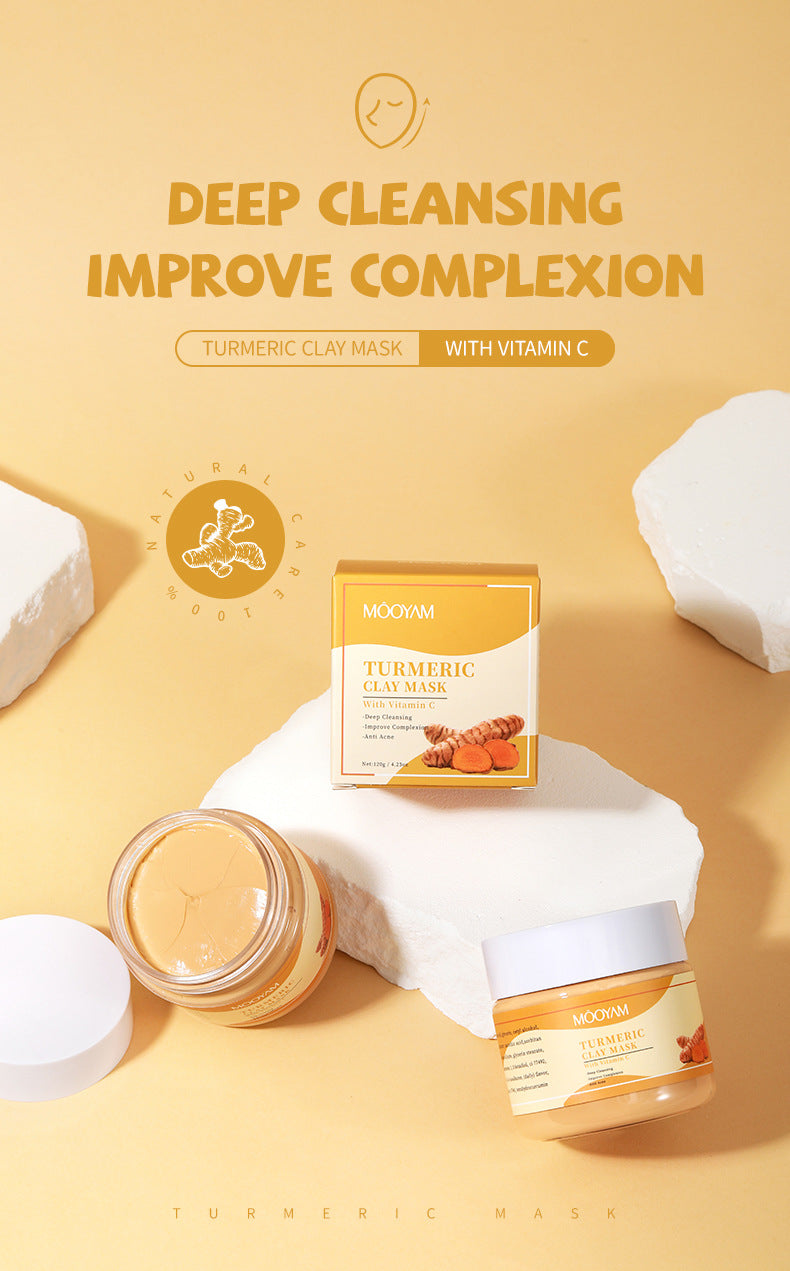 Turmeric Clay Mask – Deep Cleansing, Acne & Blackhead Treatment